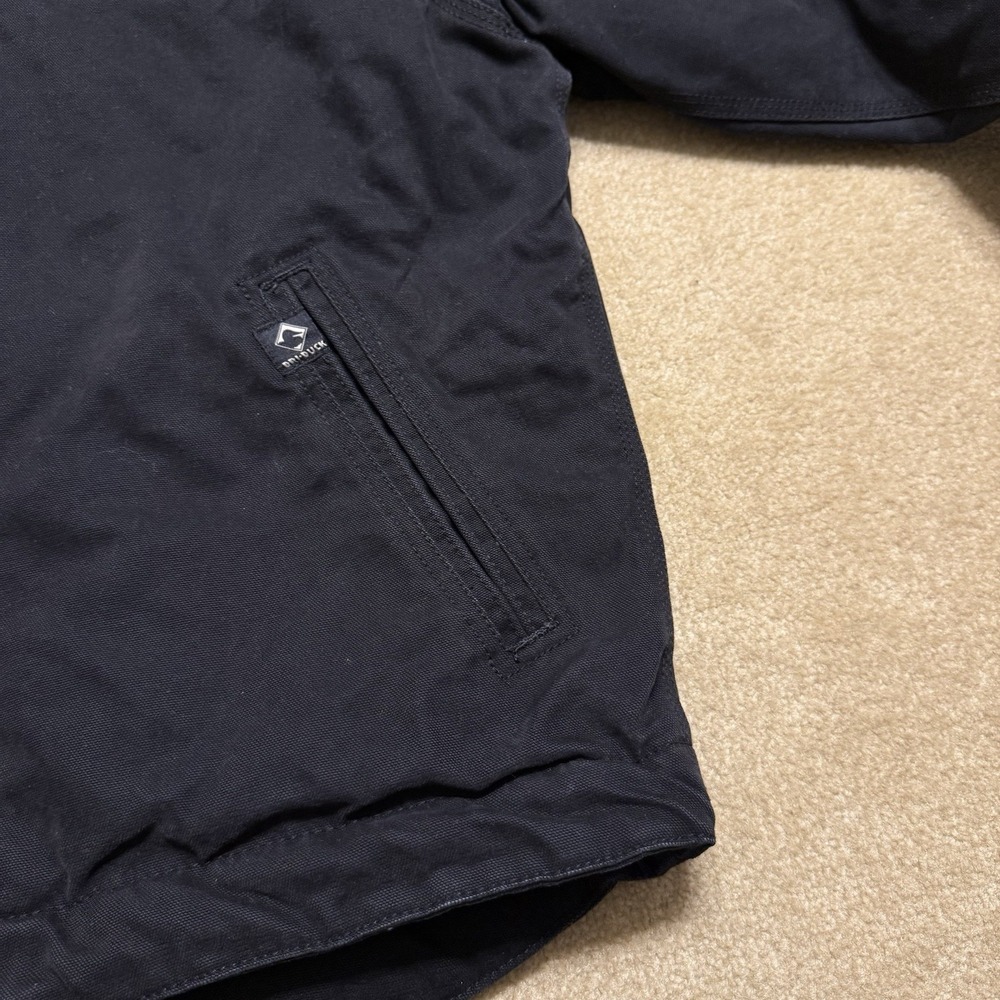 Dri Duck Outlaw Jacket Men's Large L Black Canvas Quilt Lined Dri-Duck Detroit - Picture 8 of 16